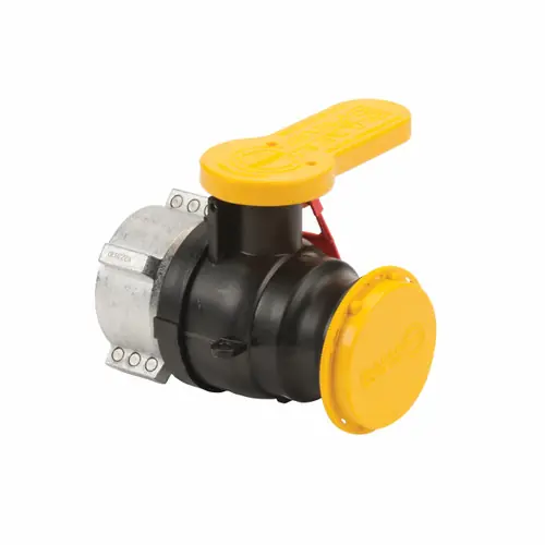 Banjo IBC Spin Weld Valves for Mauser - MAUSER 22283 Spin Collar x 2 in. Male Adapter & Cap - FKM