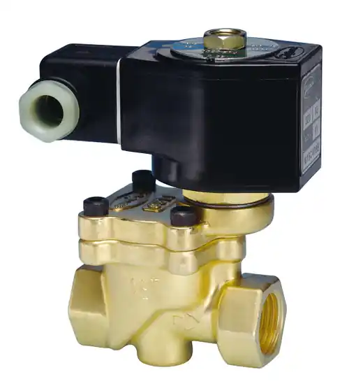 Jefferson Valves 1390 Series 2-Way Brass Explosion Proof Solenoid Valves - Normally Open - 1/2 in., 24V DC Voltage