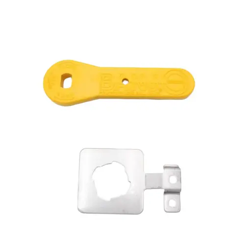 Banjo 2 in. Locking Valve Handle w/ Locking Plate - Locking Device