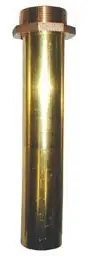 1 1/4 in. Brass Threaded Nozzle Tube