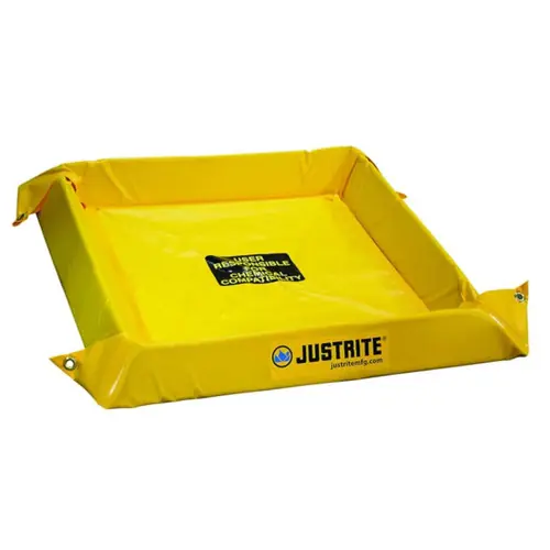 Justrite Maintenance Spill Berms - 10 Gallons - 2 ft x 2 ft - 4 in