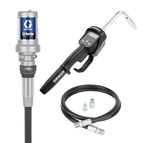 Graco LD Series 5:1 Stationary Mount 6.7 GPM Oil Pump Package w/ Manual Meter