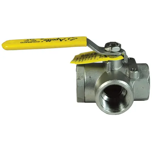 Dixon 1 in. NPT 3-Way Diverting Ball Valve w/ "L" Flow Pattern - Standard Port
