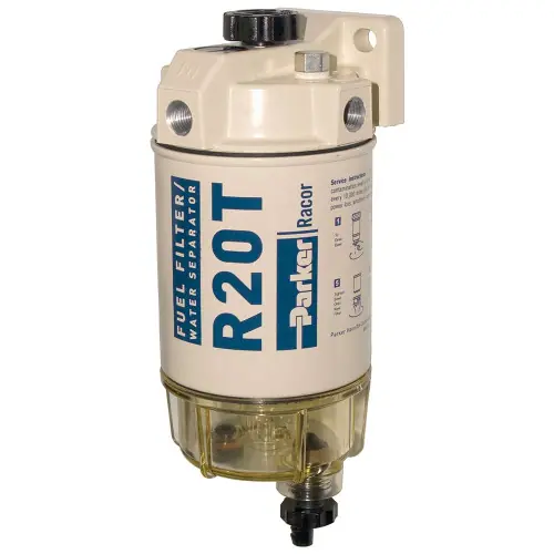 Racor 200 Series 30 GPH Low Flow Diesel Fuel Filter/Water Separator 230 Filter Assembly - 10 Micron