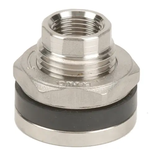 Banjo 3/8 in. 316 SS Bulkhead EPDM Fitting