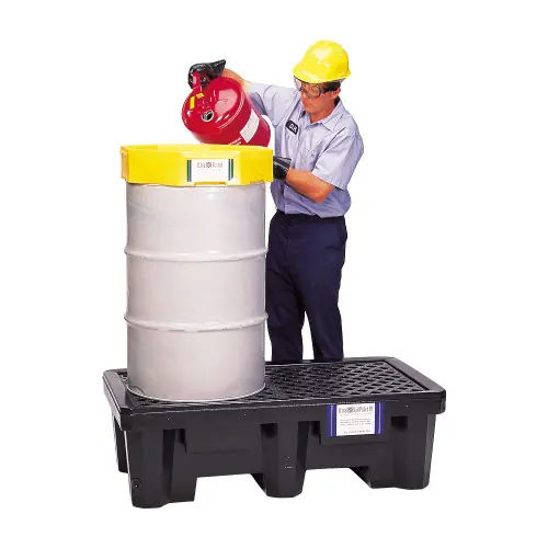 UltraTech 2505 Ultra-Spill Pallet - P2 2 Drum Economy Model, with Drain