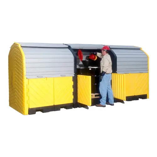 UltraTech 9653 Hard Top Plus Spill Pallet 12 Drum With Drain