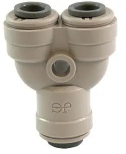 John Guest 1/2 in. Two-Way Dividers - Gray Acetal Fitting