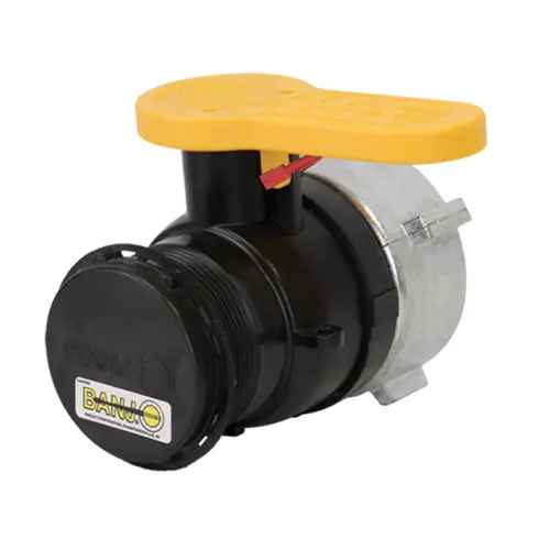Banjo NPT IBC Spin Weld Valves for Schutz - SCHUTZ 20280 Spin Collar x 2 in. Male NPT & Cap - Santoprene