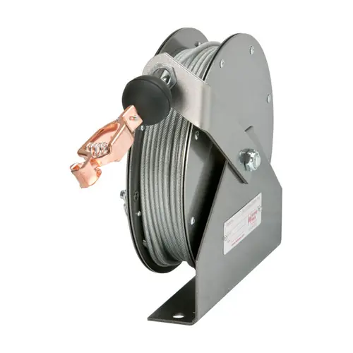 Hannay Reels GR Series Standard Duty Grounding Reel, Reel & Cable, 50 ft. Cable, GR-75-50