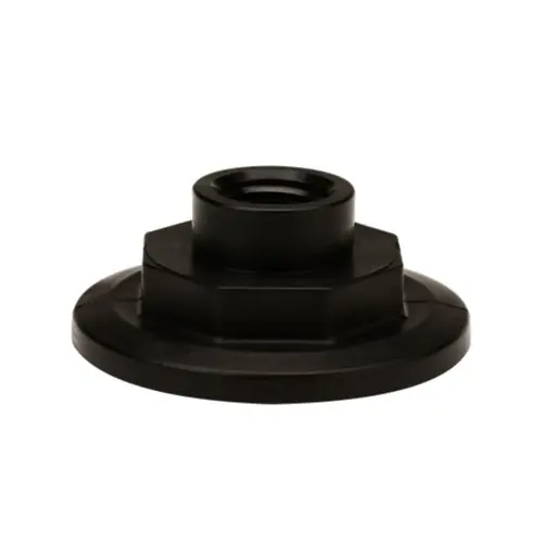 Banjo Solid Poly 2 in. SP Flange Plug with 1/2 in. FPT w/Gauge Port
