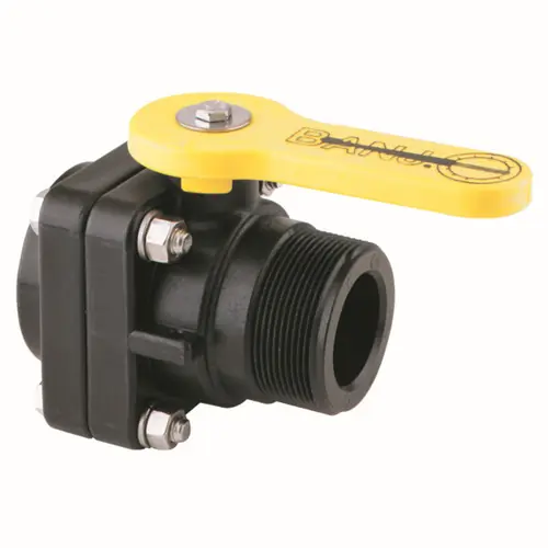 Banjo Stubby Valve 2 in. M NPT x 2 in. F NPT Standard Port Ball Valve