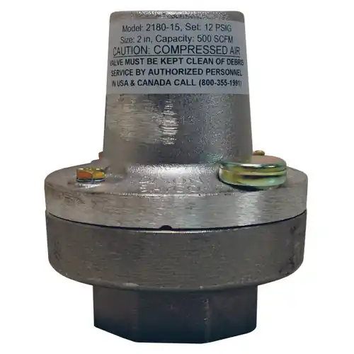 Dixon Bayco 2 in. Female NPT Trailer/Tank Mounted Air Relief Valves - 18 PSI