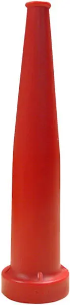 Dixon 1 1/2 in NH (NST) Red Polycarbonate Plain Hose Nozzles