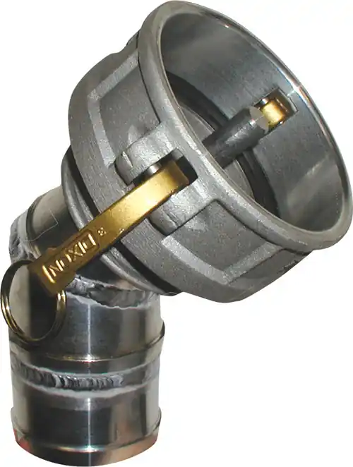 4 in. Female Cam w/ Probe & 45° 3 in. Hose Shank