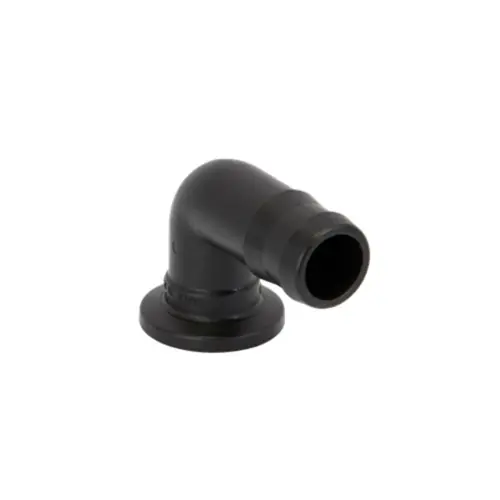 Banjo Poly 1 in. Standard Port Flange x 1 1/4 in. Hose Barb 90° Elbow
