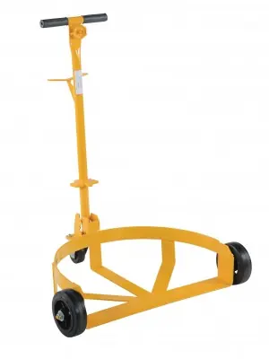 Vestil Lo-Profile Drum Caddy with Rubber Wheels