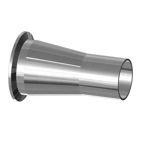 BioPharm 4 in. Triclamp x 1 1/2 in. Weld Concentric Reducer w/ PM-SF4-Ra15 Finish