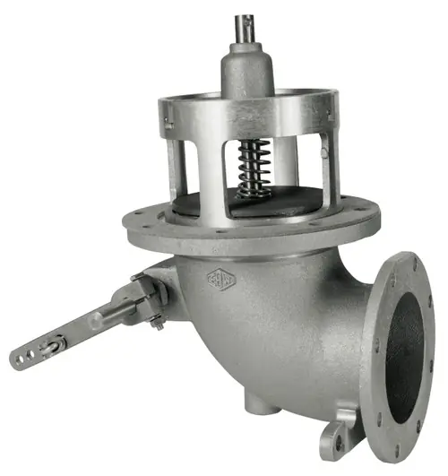 Civacon 5 in. x 4 in. Flanged Elbow Mechanical High Flow Emergency Valve w/ Tef-Sil Seal