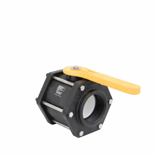 Banjo 3 in. Full Port Polypropylene 6-Bolt Ball Valve - 3 in. Opening Thru Ball Valve