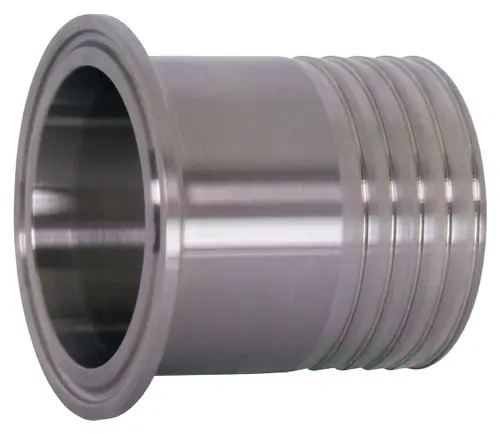 Dixon Sanitary 14MPHR Series 304 Stainless Hose Clamp x Rubber Hose Adapters - 2-1/2 in. - 2-1/2 in.