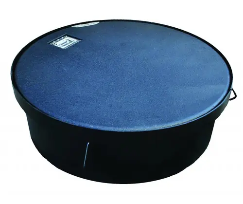 Morrison Bros. 38 in. Encapsulated Lightweight Manhole w/ Lay-In Cover & 10 in. Skirt