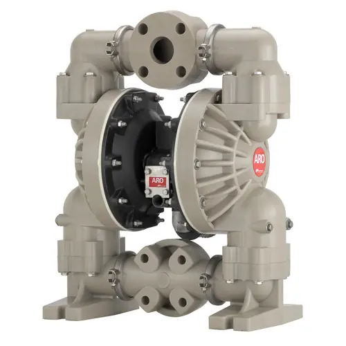 ARO PRO Series 2 in. Flange Polypropylene Air Diaphragm Pump w/ Nitrile Rubber Diaphragms & Balls, Polypropylene Seats