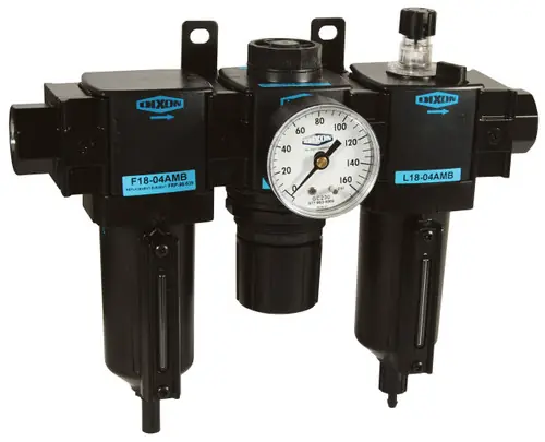 Wilkerson C18 3/8 in. Compact Combo Unit with Metal Bowl - Auto Drain