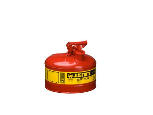 Justrite 7120100 Type I 2 Gallon Safety Gas Can (Red)