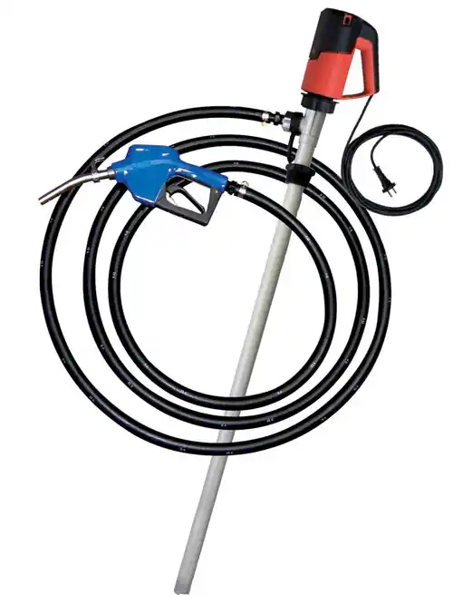 Flux DEF Industrial Pump Package for 330 Gallon Tote w/ FEM4070 Electric Motor, Hose & Nozzle