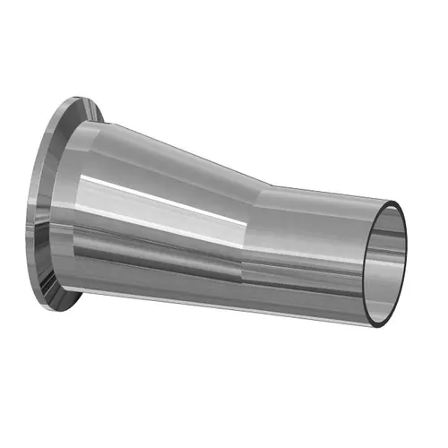 BioPharm 2 1/2 in. Triclamp x 1/2 in. Weld Concentric Reducer w/ PL-SF1-Ra20 Finish
