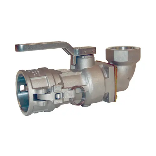 Dixon Aluminum Dry Disconnect 2 1/2 in. Coupler x 2 in. 90° Swivel Female NPT - Nitrile Rubber Seal