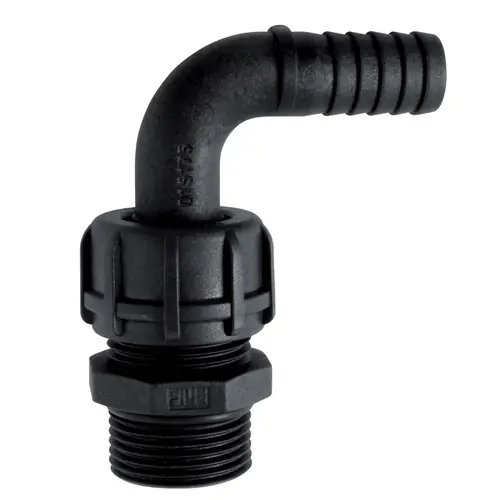 PIUSI DEF Pipe & Hose Fittings - 90° - 1 in. MBSP x 3/4 in. tail