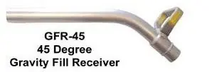 FloMAX 1 3/8 in. 45° Spout Diesel Fuel Gravity Fill Tube - 45° Spout - 1 3/8 in.