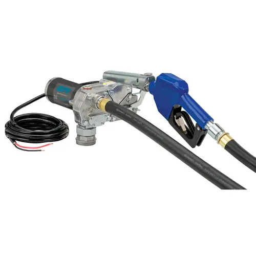 GPI M-180S 12V DC Fuel Transfer Pump w/ Auto Nozzle - 18 GPM