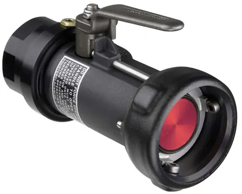 Emco Wheaton 2 in. Female NPT Dry-Break Straight Coupler w/ Swivel, FKM Seals