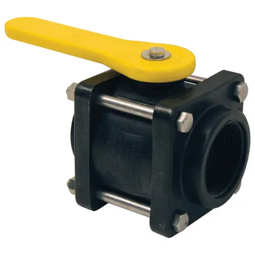 Dixon 2 in. Polypropylene Compact Bolted Ball Valves w/ Female NPT Threading