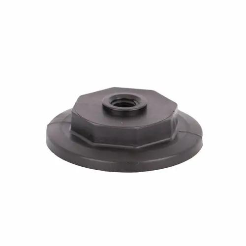 Banjo Solid Poly 2 in. SP Flange Plug with 1/4 in. FPT w/Gauge Port