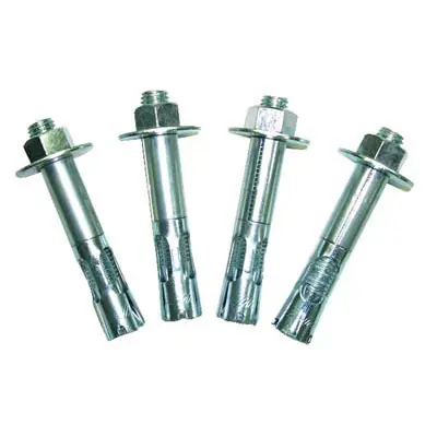 Vestil Manufacturing Steel Safety Bollards - Concrete Mounting Kit - (4) 3/4 in.x 4 1/4 in. Concrete Anchor Bolts
