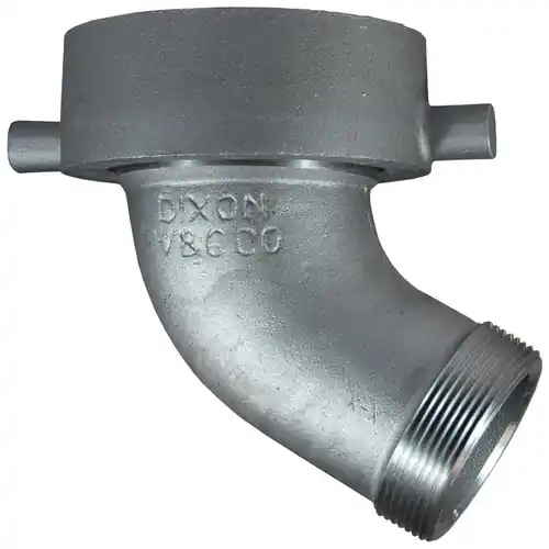 Dixon Iron Tank Car 110° Elbow Part T 4 in. Male NPT x 5 in. Swivel Nut
