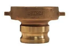 Dixon 4 in. Brass Cam & Groove Adapter x Tank Car Connection