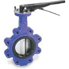 Smith Cooper 0160 Series 2 1/2 in. Cast Iron Lever Operated Butterfly Valve w/Nitrile Rubber Seals, Nickel Plated Iron Disc, Lug Style