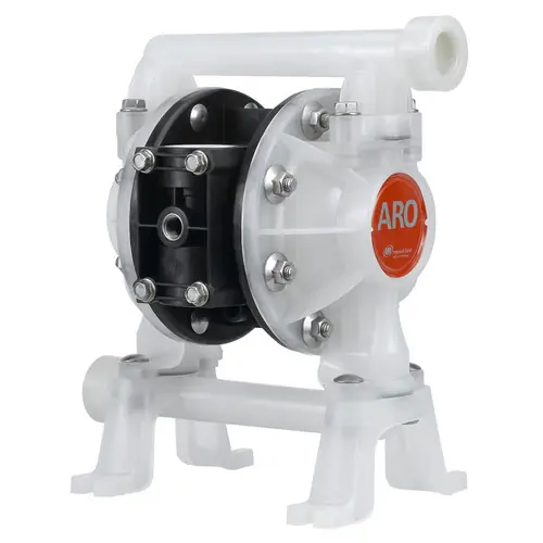 ARO Compact Series 3/4 in. NPTF Polypropylene Air Diaphragm Pump w/ PTFE Diaphragms & Balls, Polypropylene Seats