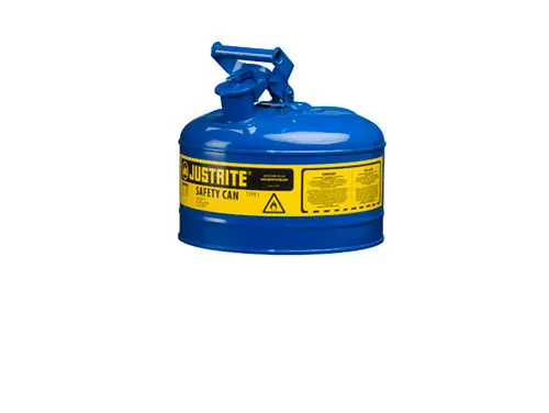 Justrite Type I 2 Gal Safety Gas Can (Blue)