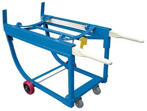 Vestil Deluxe Rotating Drum Cart with 5 in. Steel Wheels
