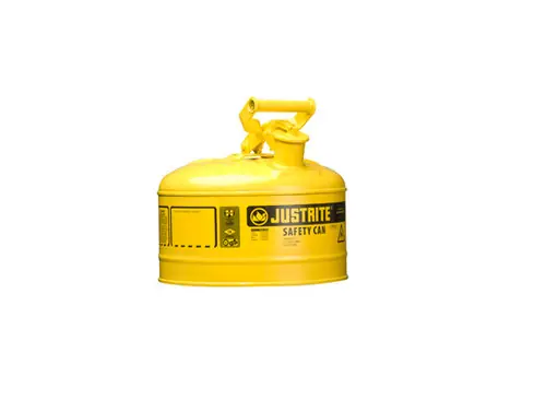 Justrite Type I 2.5 Gal Safety Gas Can (Yellow)