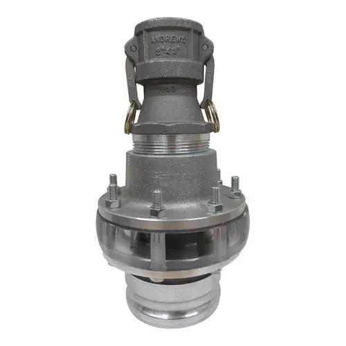 4 in. Male Adapter x 2 in. Female Coupler Ethanol & Biodiesel Sight Glass