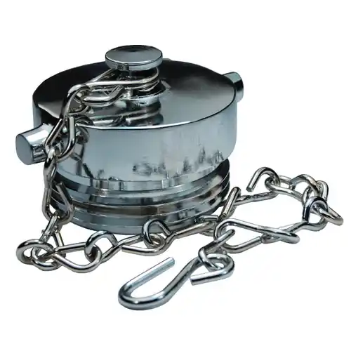 2 1/2 in. NH(NST) Dixon Brass Plug & Chain - Pin Lug (Polished Chrome Plated