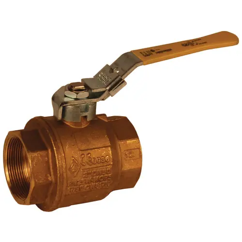 Dixon Imported 4 in. NPT Brass Ball Valve w/ Locking Handle - Full Port