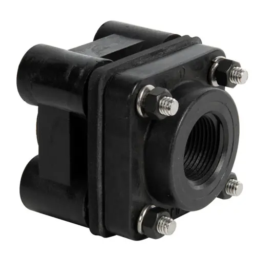 Banjo Poly 1 in. x 1 in. Threaded Bolted Bottom Drain Tank Flange w/EPDM Seal